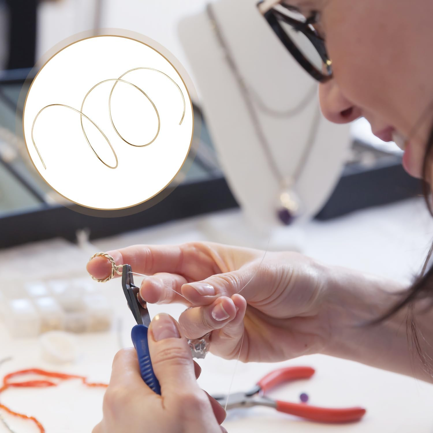 3Pcs 14K Gold Solder Wire for Jewelry Making, 6.3 Inch Long Easy Solder Gold Solder Flux for Jewelry Repair Electronics Plumbing (Melting Temperature 1325&deg;F, 1360&deg;F, 1450&deg;F) image number 4