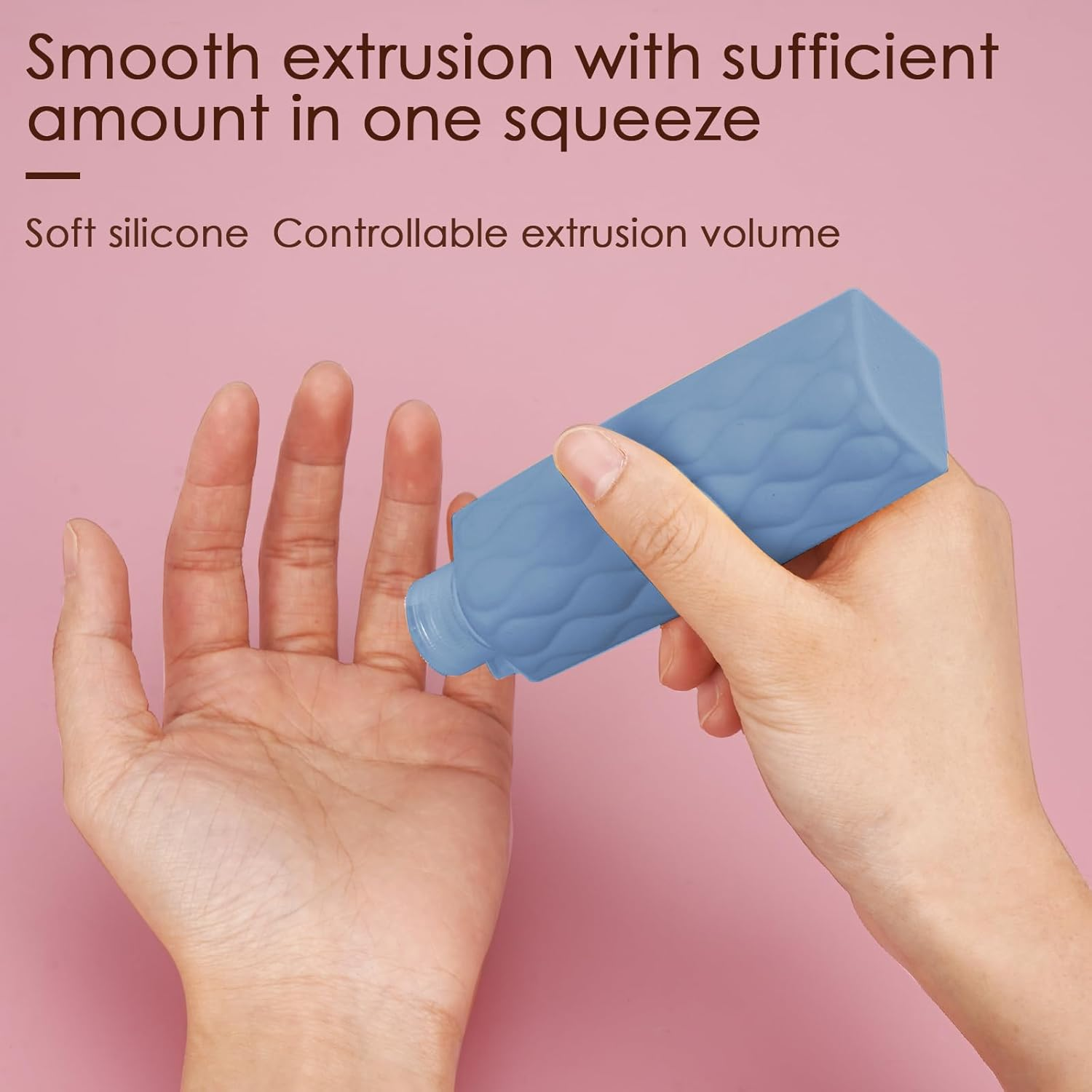 Reignsword 4 in 1 Travel Bottles for Toiletries, TSA Approved Silicone Travel Containers, Leak Proof Refillable Toiletry Containers for Shampoo Conditioner Lotion Body Wash (2Oz, off White), Off-White image number 5