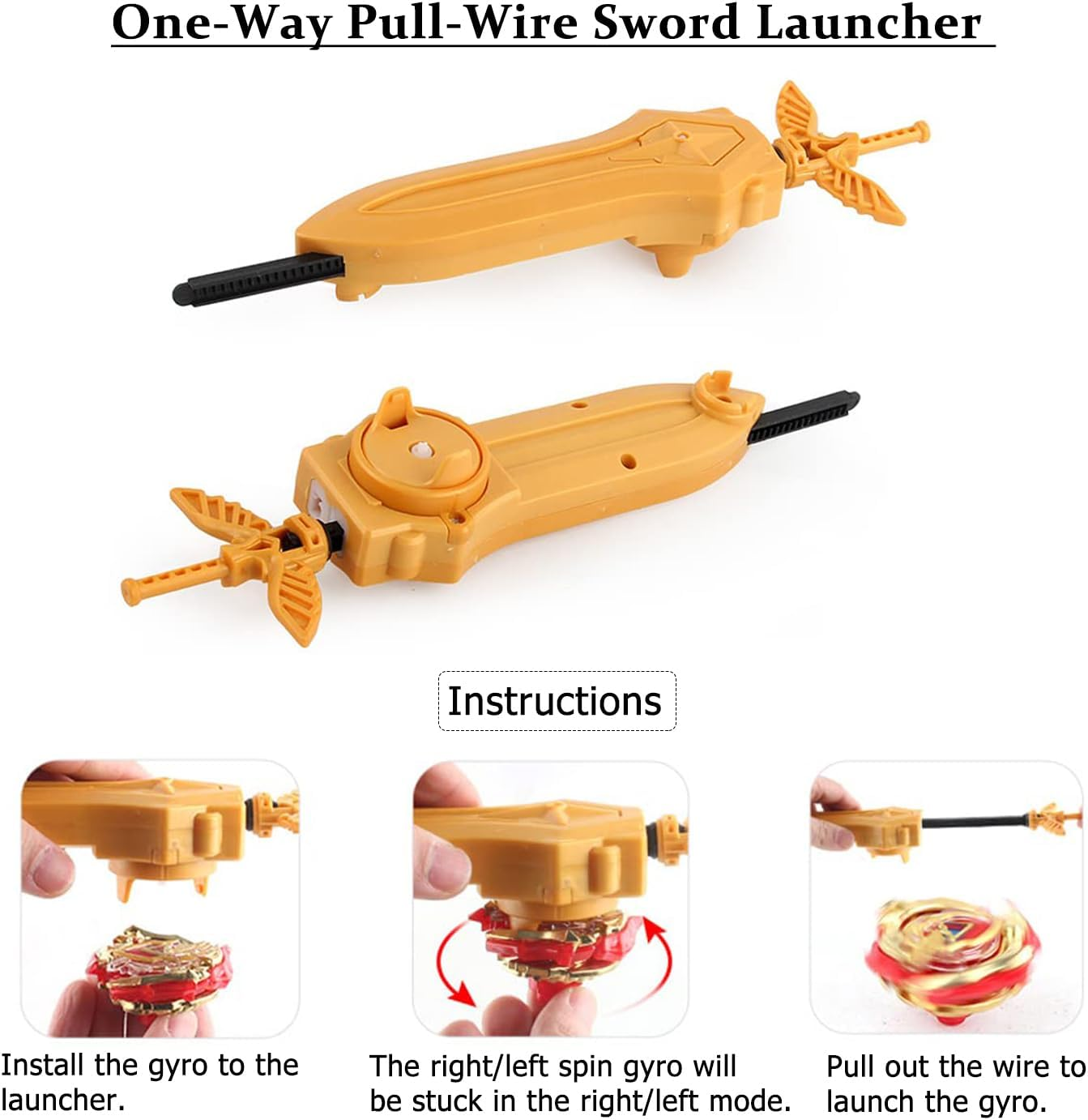 Tukiie Battling Top Gyro Toy Set, 12 Spinning Tops & 2 Launchers with Black Storage Box, Birthday Gifts for Children Boys Girls Kids Aged 6+ image number 2