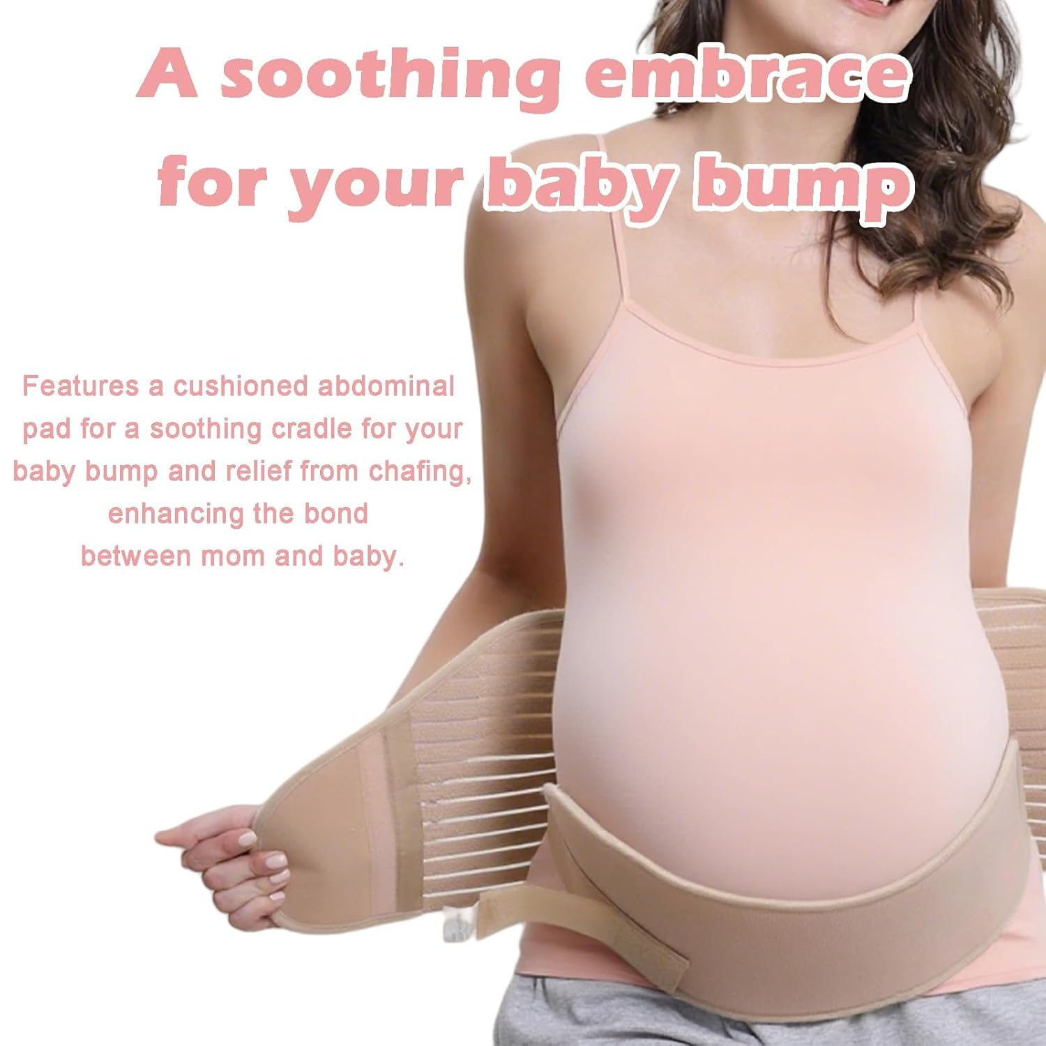 Maternity Belly Bands and Supports, Breathable Pregnancy Belt, Comfortable & Adjustable Belly Band for Pregnancy, Easy Convenient Maternity Bands for Belly Support (XL) image number 4