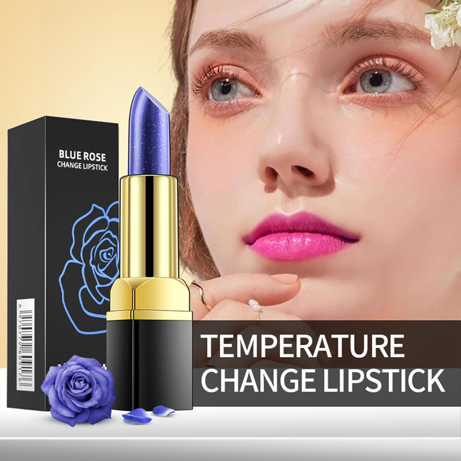 Blue Demon Color-Changing Lipstick Non-Stick Cup Non-Fading Lipstick Thousand Thousand Color Lip Balm image number 5