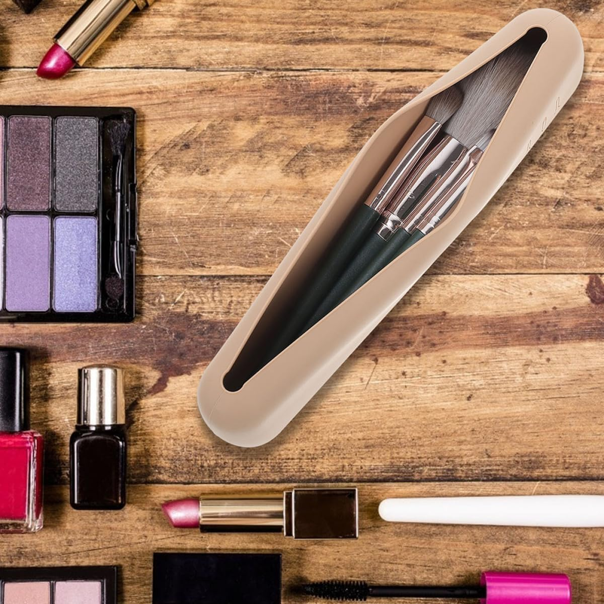 BCOATH Breathable Cosmetic Egg Container Silicone Makeup Sponge Holder with Travel Storage Pouch Powder Puff Organizer for Makeup Supplies for Women