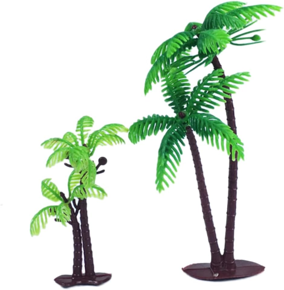 16Pcs Model Coconut Trees Accessory Cake Decoraiton for Birthday Party Cake Toppers Set Safe and Easy Use