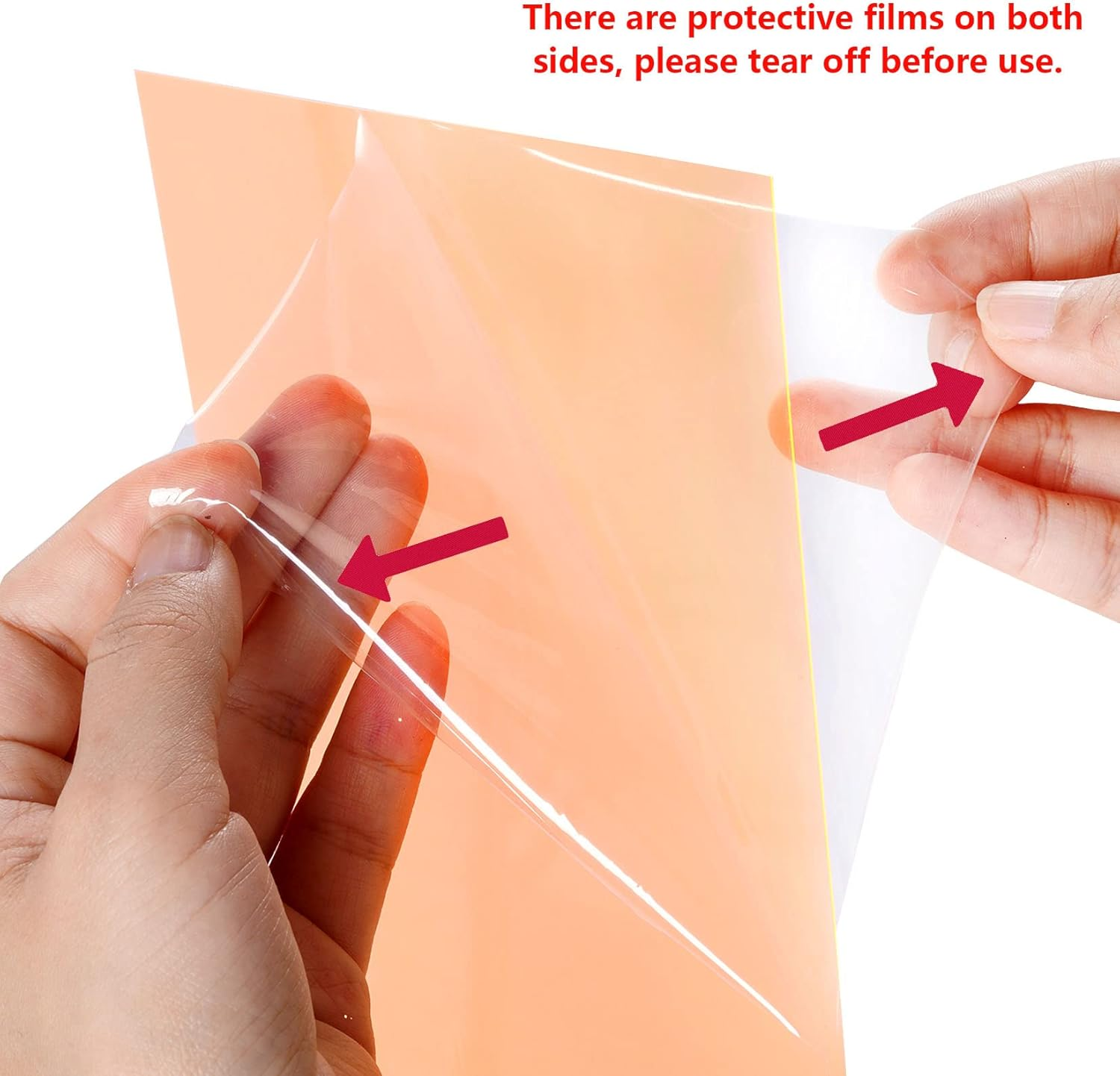 Lystaii 9Pcs Gel Light Filter Color Correction Colored Overlays Transparent Color Film Lighting Gel Filter Plastic Sheets Correction 11.7 by 8.3 Inches for Film, Video, Photo, Stage (Orange) - Dark Blue image number 5