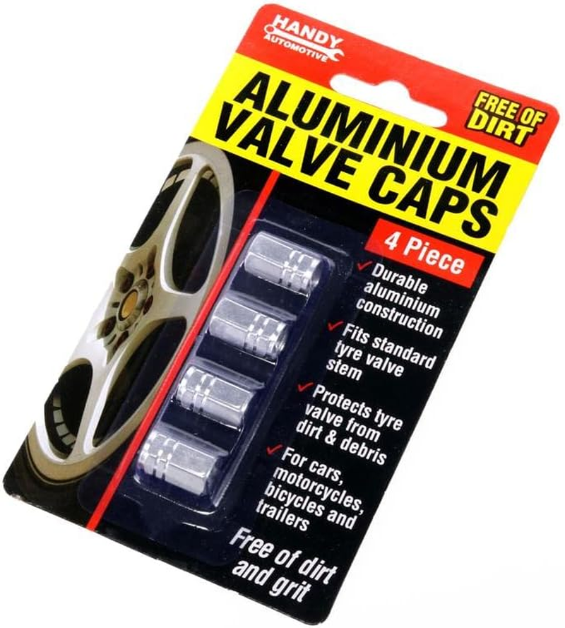 4X Silver Wheel Tyre Tire Valve Stems Air Dust Cover Screw Caps Car Truck Bike image number 1