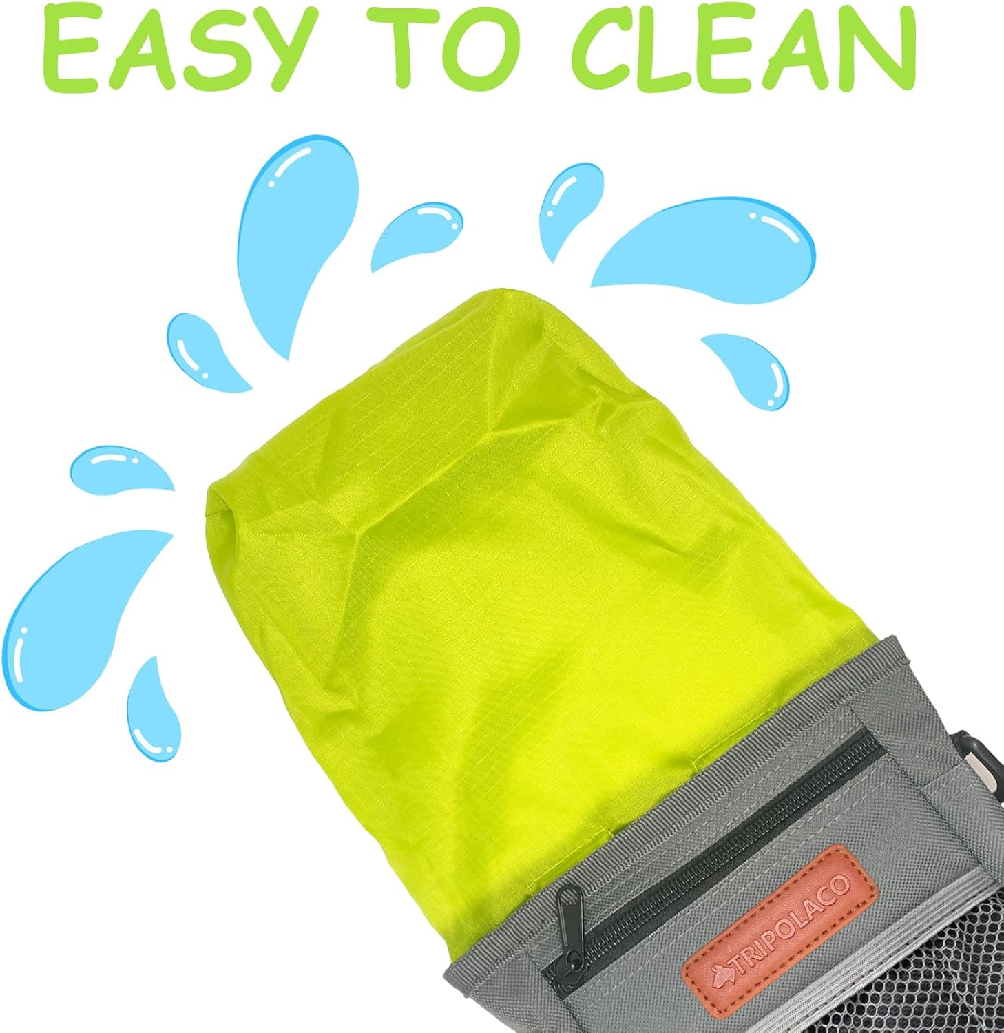 TRIPOLACO Dog Treat Pouch, Versatile Treat Pouches for Pet Training Easily Holds 2 Cups Kibble, Toys, Phone & Keys, Dog Treat Bags Training Pouch Built-In Poop Bag Dispenser for Walking, Gray - Black image number 5