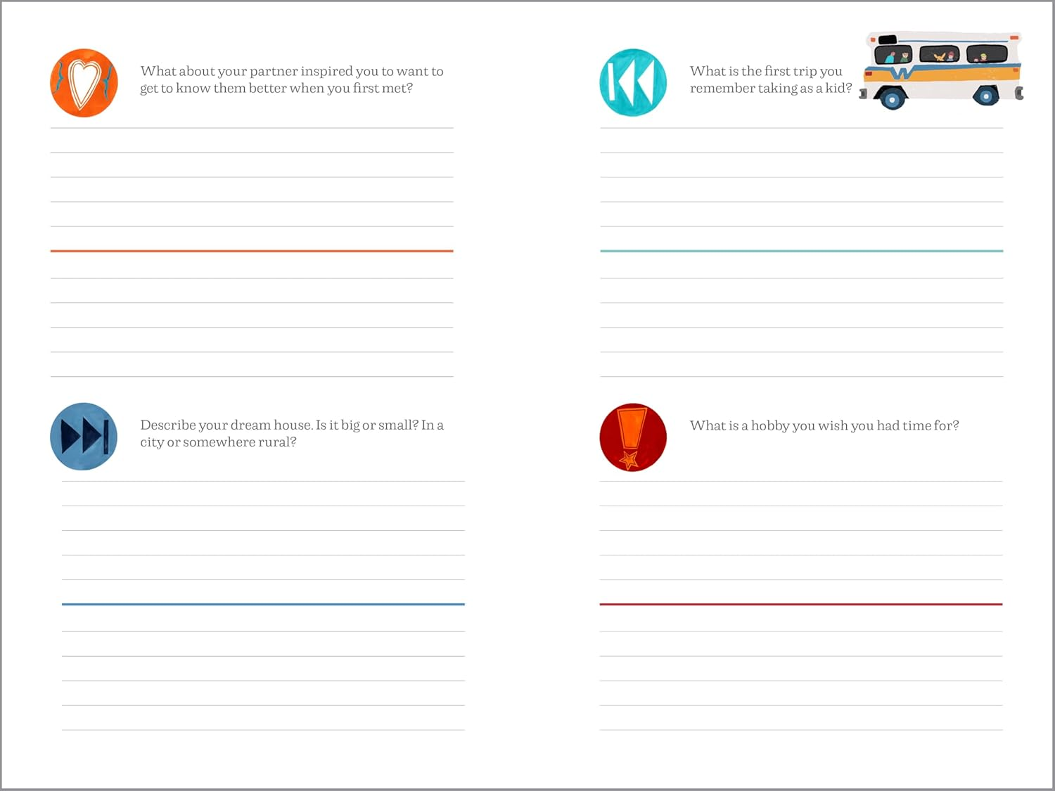 Questions for Couples Journal: 400 Questions to Enjoy, Reflect, and Connect with Your Partner image number 5