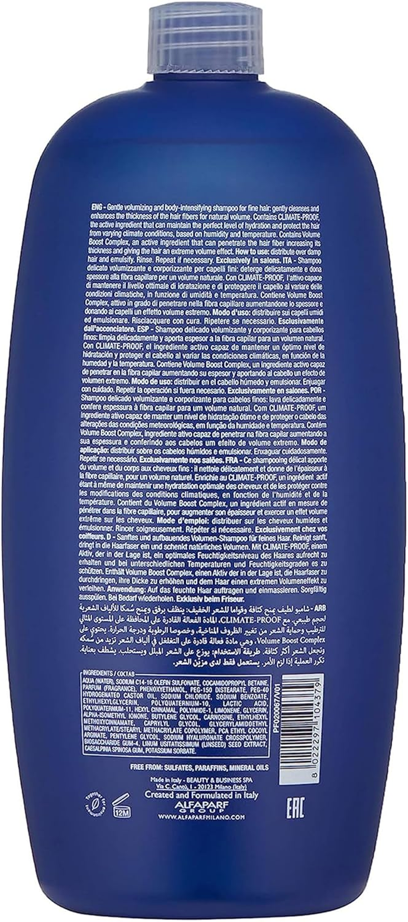 Alfaparf Milano Semi Di Lino Volume Low Shampoo - Color Safe - Enhances Thickness of Hair Fiber and Protects against Humidity - 33.8 Oz image number 5