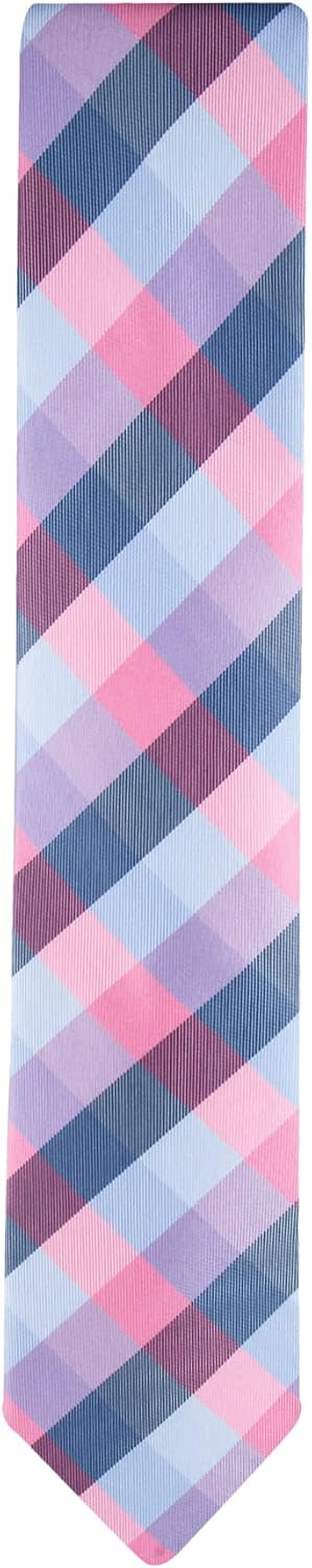 Tommy Hilfiger Men'S Buffalo Tartan Tie, Pink, One Size image number 2