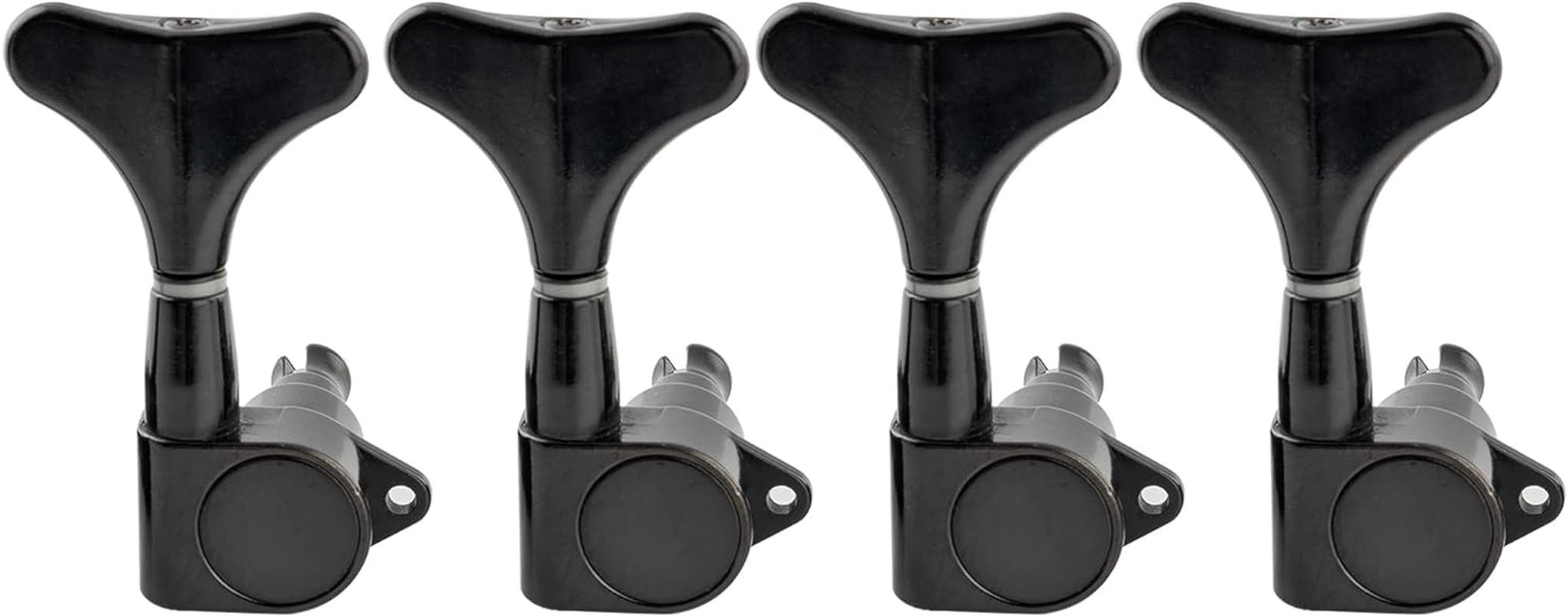 Musiclily Pro 4 in Line Sealed Electric Bass Tuners Machine Heads Tuning Keys Pegs Set for 4 String Precision Jazz Bass, Gold