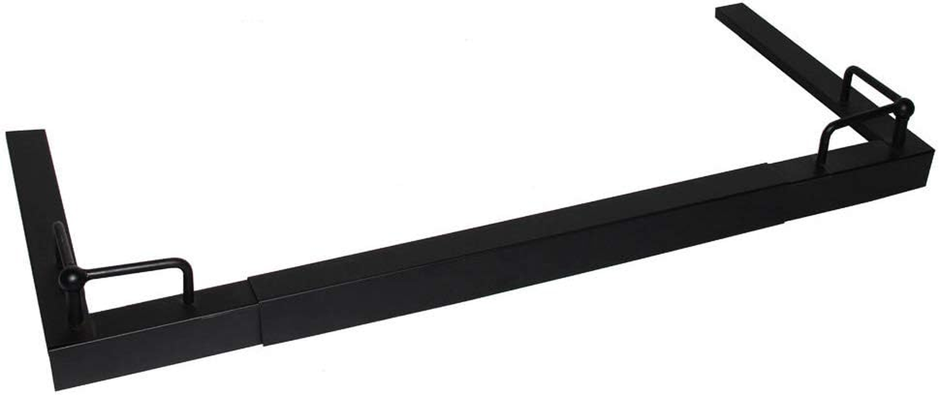 Fire Vida Adjustable Fire Fender, Black and Brushed Silver