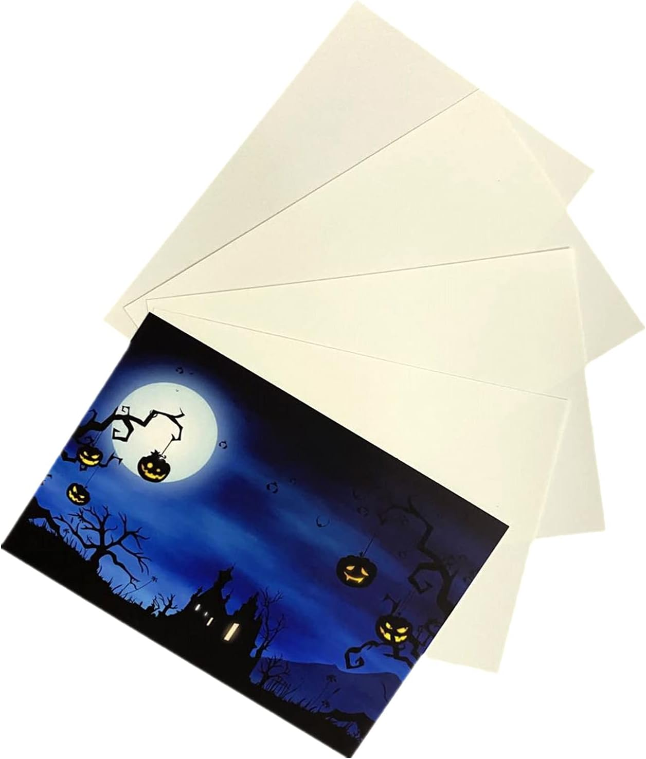 Glow in the Dark Photo Paper,Glow Paper,Glow in Dark Photo Paper,Glow in Dark Digital Paper Luminous Printing Paper Photoluminescent Inkjet Printing Paper for Pictures (5Pcs A4 Glow Blue) - Green image number 2