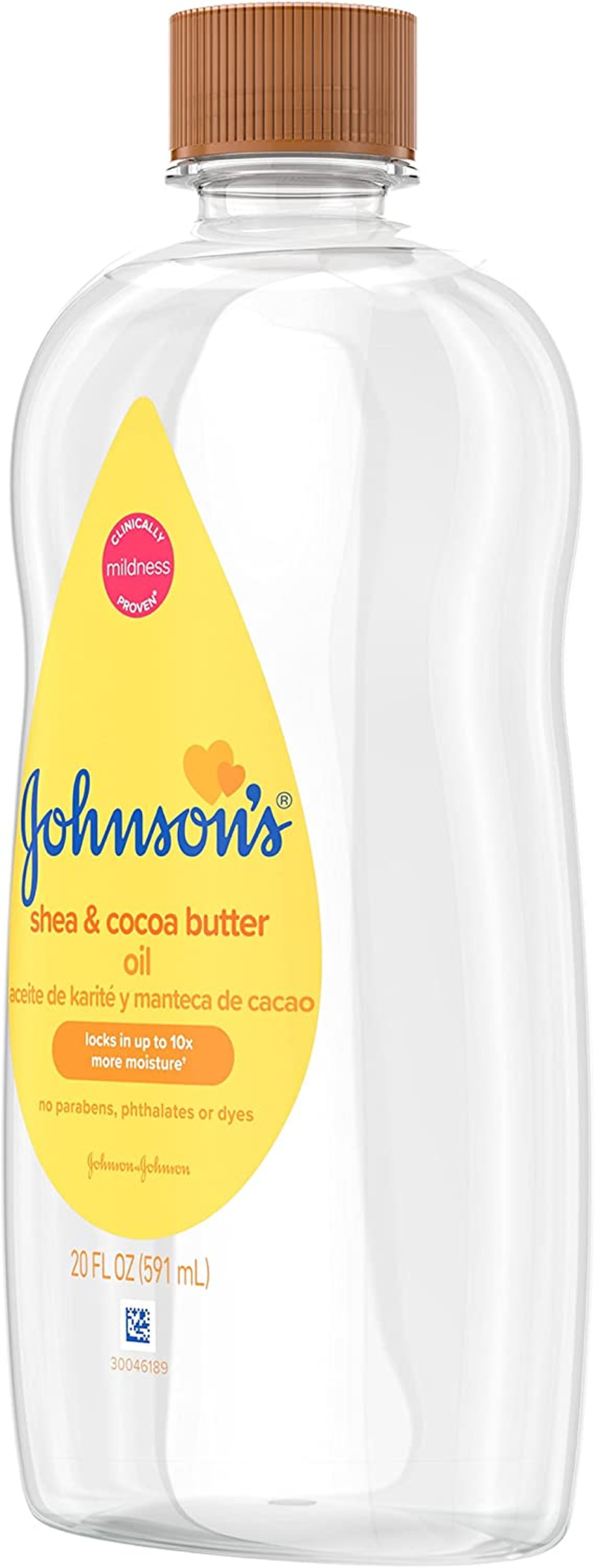 Johnson'S Baby Oil, Mineral Oil Enriched with Shea & Cocoa Butter to Prevent Moisture Loss, Hypoallergenic, 20 Fl. Oz image number 5