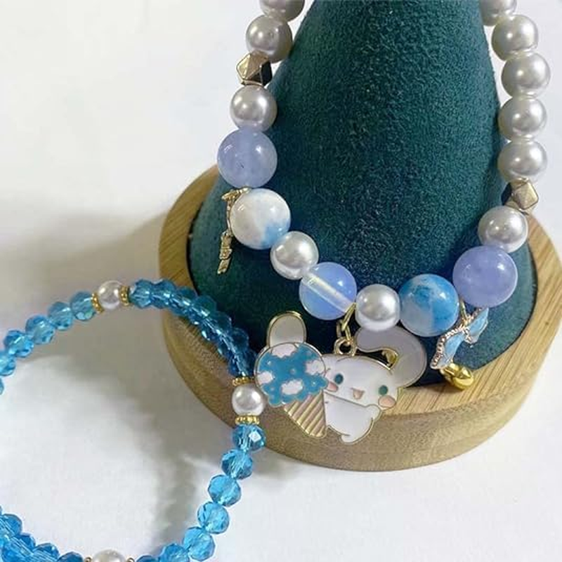 Cinnamoroll,Sanrio Cinnamoroll,Cinnamoroll Jewellery,Kawaii Bracelets Crystal Beads,Crystalbracelet for Women image number 3