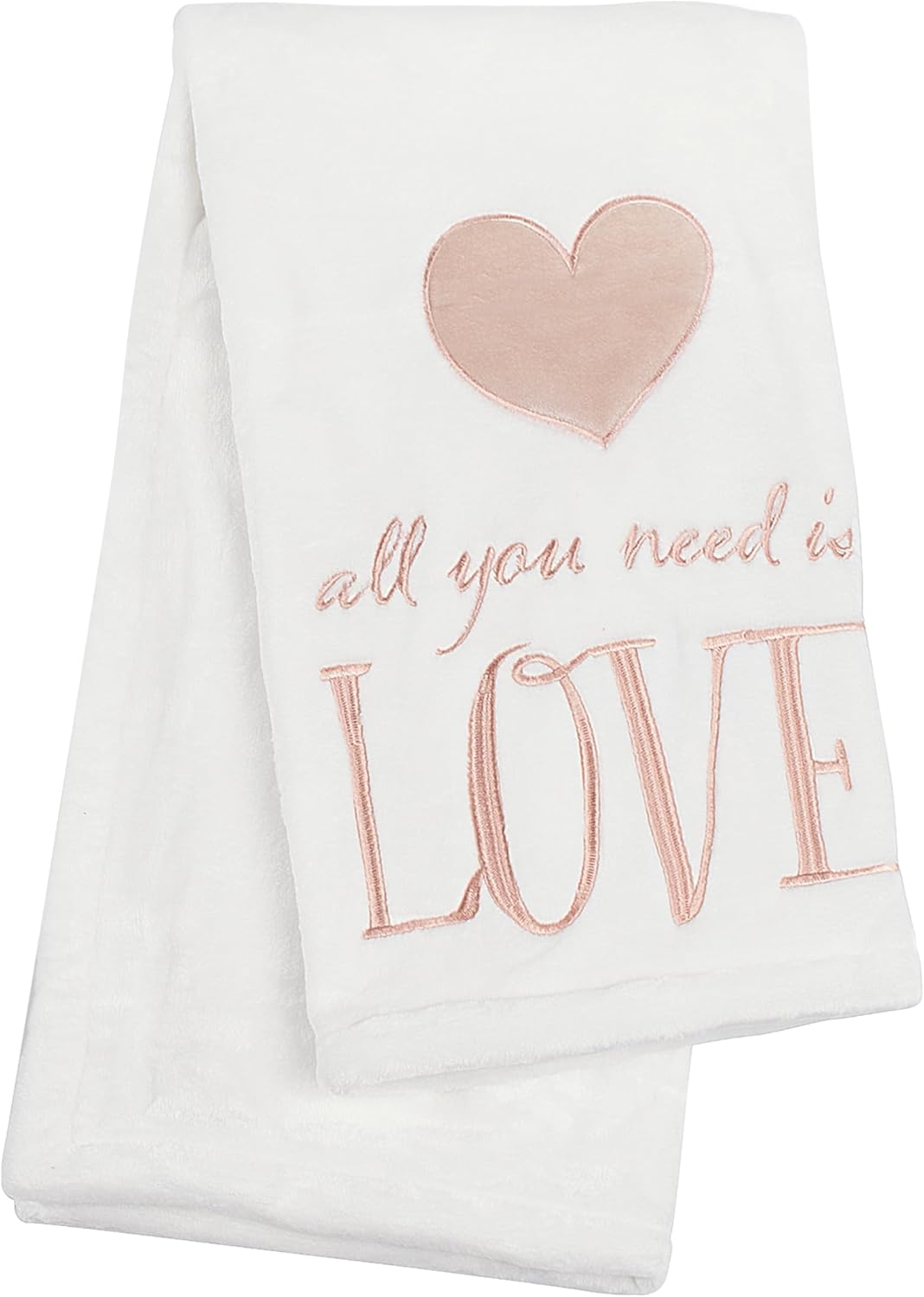 Levtex Baby - Heritage Crib Bed Set - Baby Nursery Set - Blush Velvet - Rich Velvet - 4 Piece Set Includes Quilt, One Fitted Sheet, Changing Pad & Skirt/Dust Ruffle