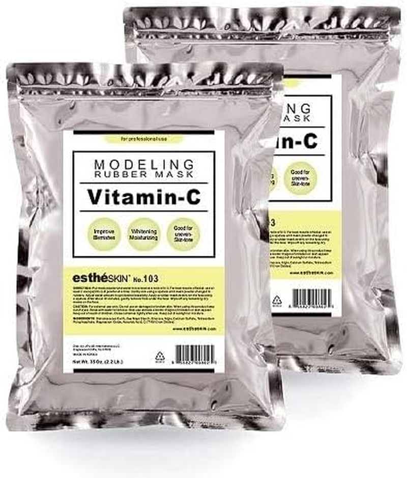 (2 Pack) Estheskin No.103 Vitamin-C Modeling Mask Powder for Professional Facial Treatment, 35 Oz. image number 1