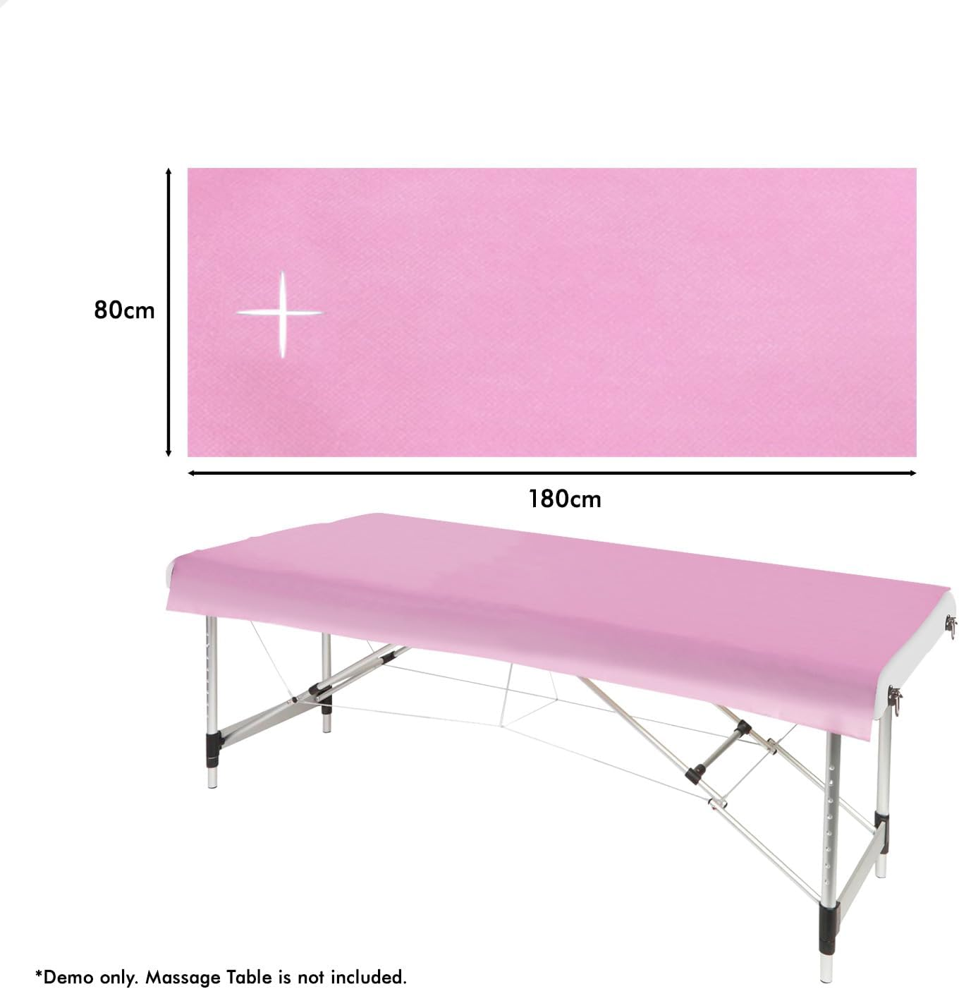 ALFORDSON Disposable Bed Sheet 300Pcs Massage Table Sheets, 6 Rolls Breathable Non-Woven SPA Massage Table Cover in 180Cm X 80Cm, Water & Oil Proof Bed Cover for SPA Tattoo Beauty Salon, Pink image number 1