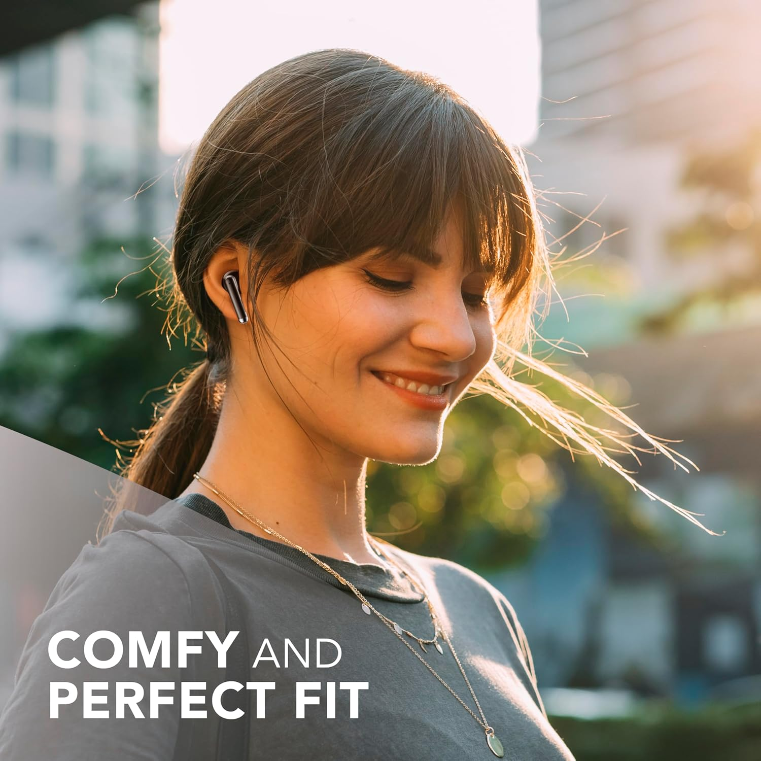 Music Sound - Breeze Wireless Bluetooth Earphones with Coloured Case and Touch Control, up to 20 Hours Playback Time, Automatic Pairing, Capsule Design, Compact and Portable image number 6