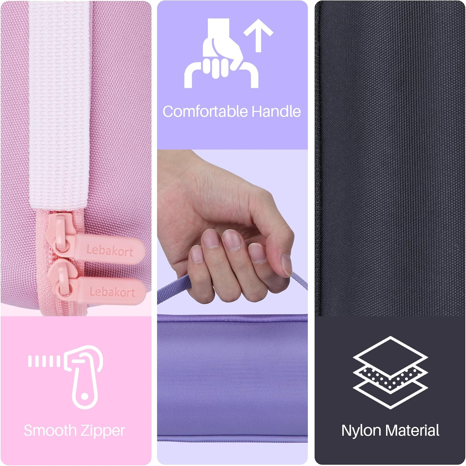 Lebakort Storage Case Compatible with Ultimate Ears UE Boom 4 3 Portable Waterproof Bluetooth Speaker (Black Case, for Boom 4) image number 2