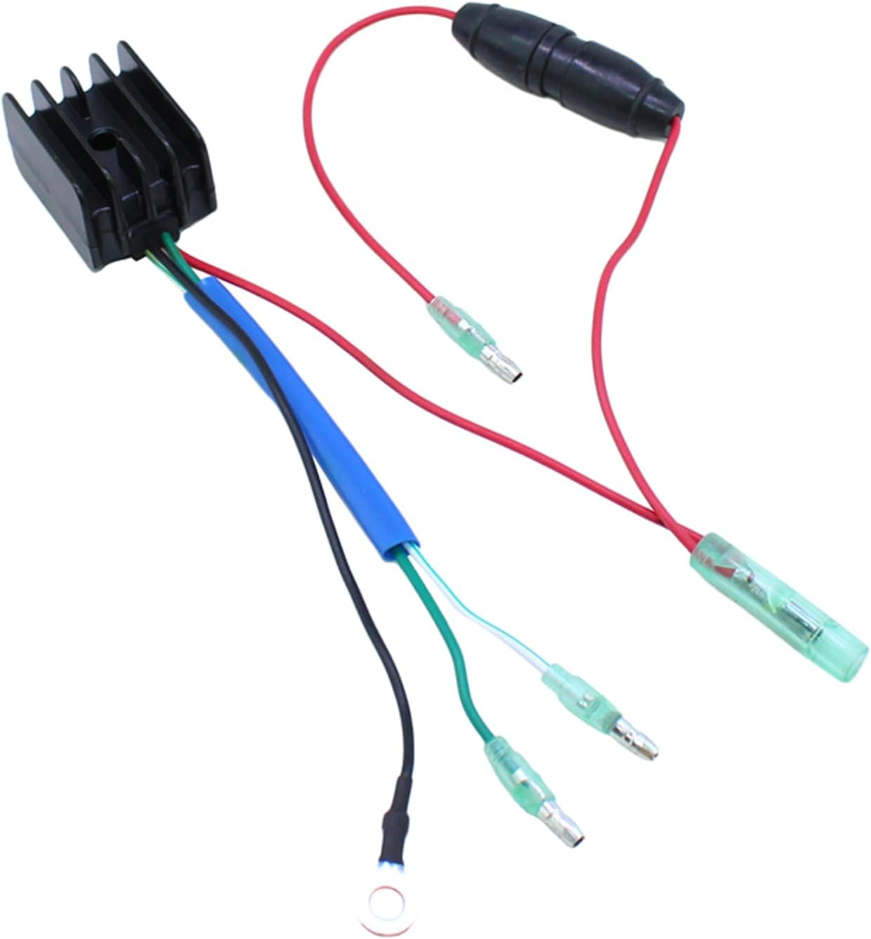 Outboard Rectifier Regulator Voltage Regulator Fit for Yamaha Outboard Engine 25HP 30HP 40HP 70HP 1984-2001 Replacement 6G1-81970-61 6G18197061 6G1-81970-62 image number 5