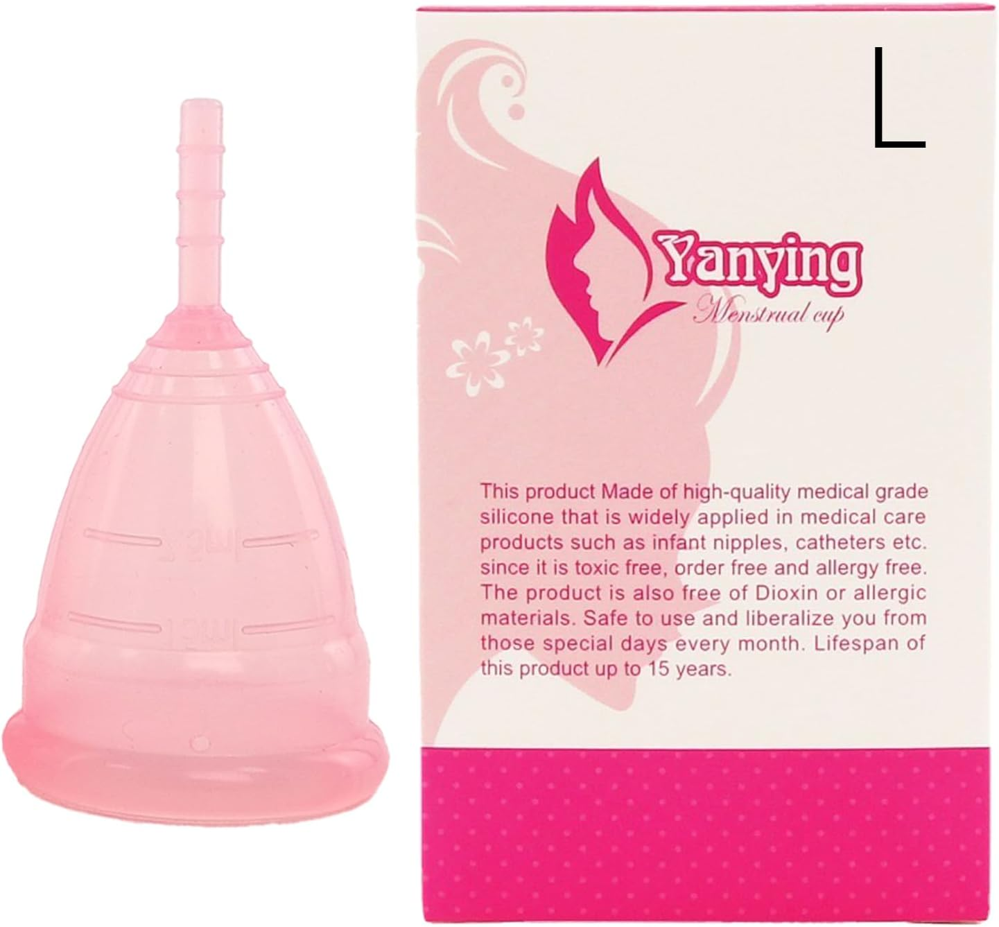 Menstrual Cup Ergonomic Design with Medical Grade Silicone Period Cup| Non-Toxic & Odorless | Reusable | Sanitary Pad Alternative | Comfortable Period Solution | Ideal for Sports, Swimming, Travel, and Social Events image number 1