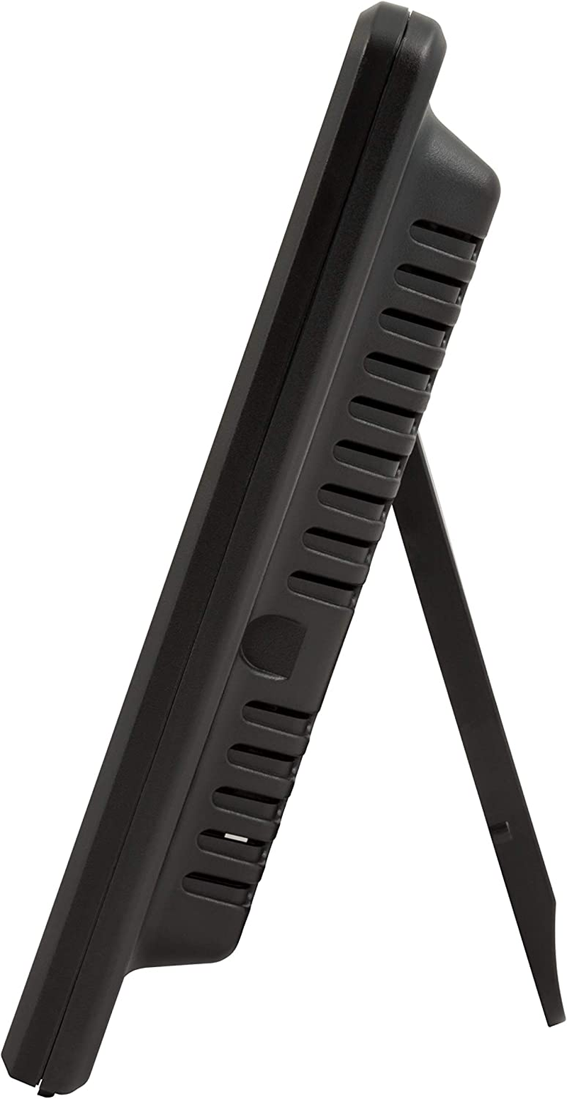 La Crosse Technology Atomic Digital Clock with Outdoor Temperature, Wood Oak, 0 image number 3