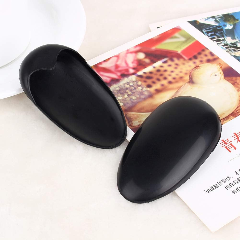 1Pair Ear Covers Earmuffs for Hair Coloring Shower Hair Dye, Waterproof Earcap Ear Protector Bathing Salon Black image number 2