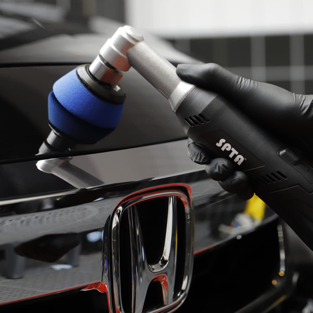 SPTA Mini Polishing Pads, 25Mm 50Mm 80Mm Detailing Polishing Pads Car Detailing Kit Vehicle Buffing Pads Preserving Wax & Polishing Pads Paint Polishing Applicator (32Pcs) for Mini Polisher -XBP123M58 - 28Pcs image number 3