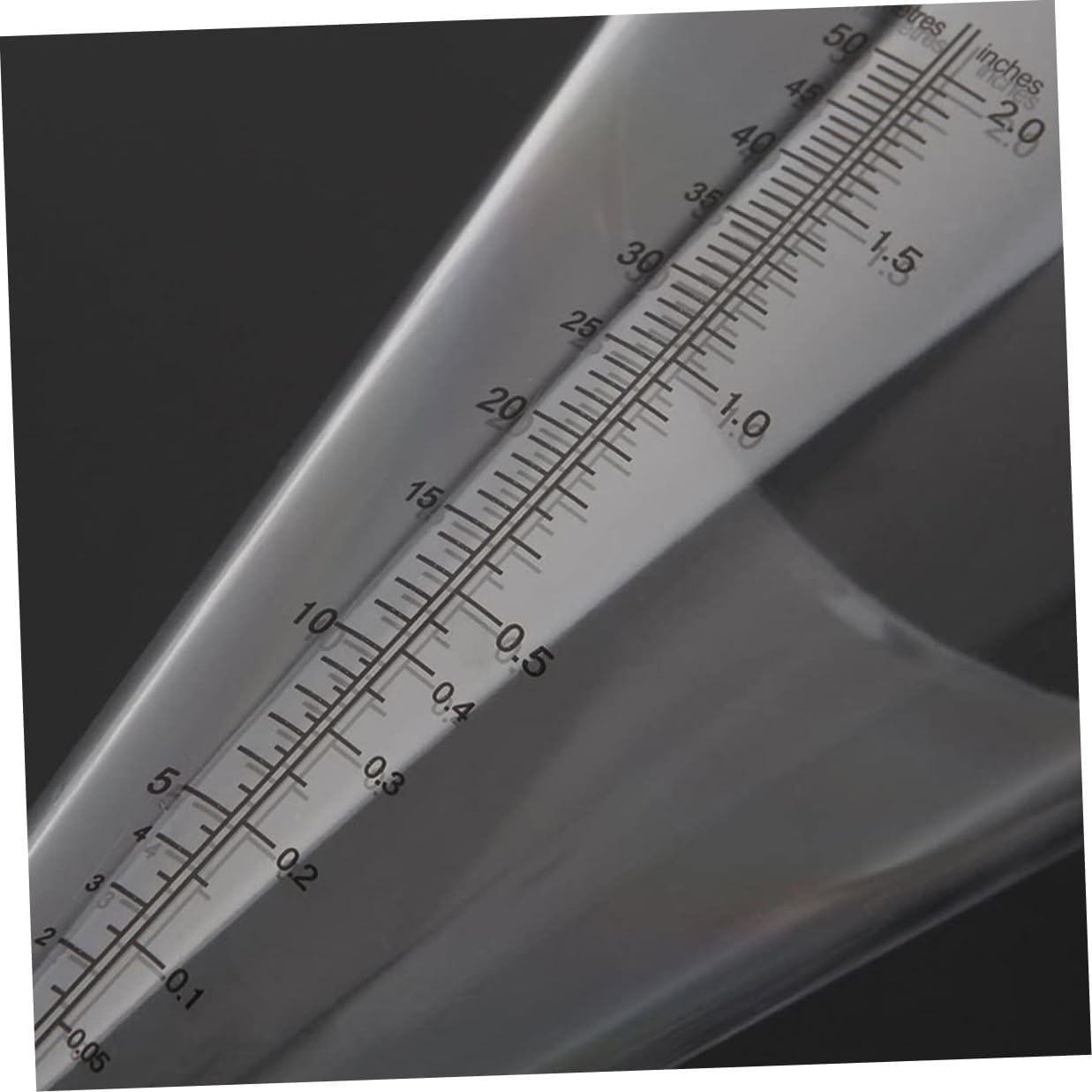 2Pcs Transparent Lawn Rain Gauge with Sharp Spike for Outdoor Soil Insertion Garden Rainfall Measuring Cup in Millimetres and Accurate Water Precipitation Measurement Tool