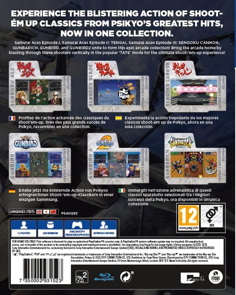 Clear River Games Volume 2 Psikyo Shooting Library Game for Playstation 4 image number 6