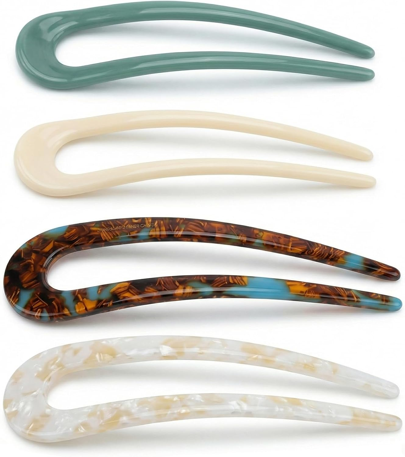 French Hair Pins, 4 Pcshair Pins for Women, U Shaped French Pinsfrench Twist Hair Pins Hhair Clips for Thick Hairs Buns Hairpins for Women Girls Hairs Accessories Styling(4 Colors) image number 3