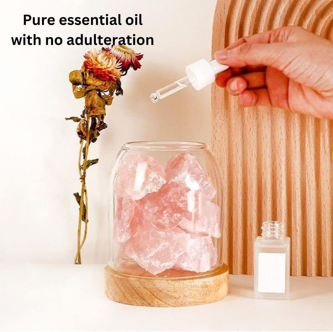 Crystal Essential Oil Diffuser, Rose Quartz Crystal, Glass Diffuser, Stylish Diffuse, Handcrafted Aromatherapy, No Plastics, Fragrance Diffuser image number 5