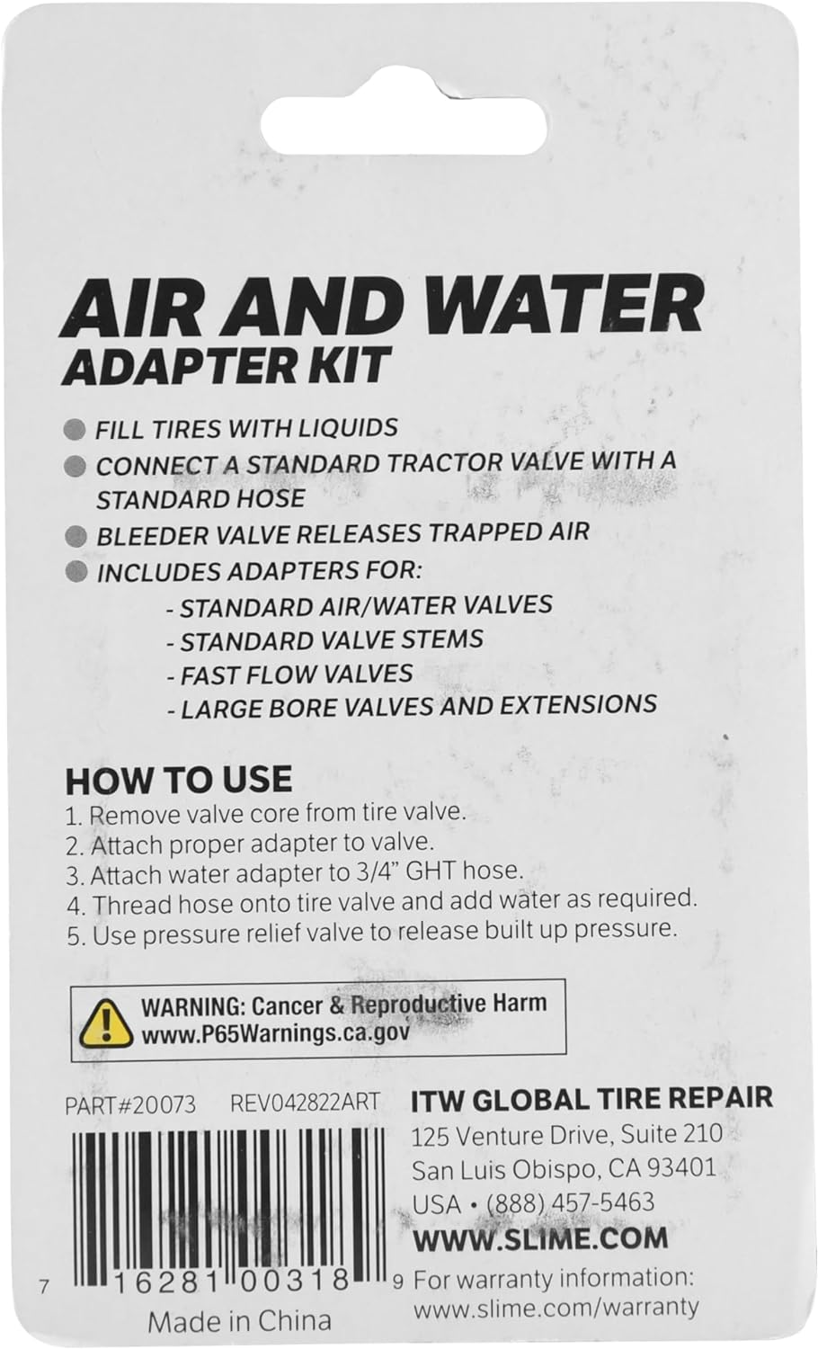 Slime 20073 Air & Water Adapter Kit image number 3
