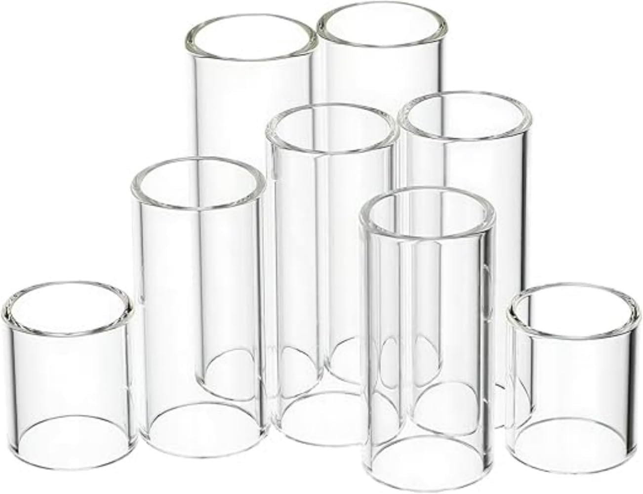 Glass Guitar Slide Set, 8 Pieces, 4 Sizes, for Electric and Acoustic Guitar image number 2