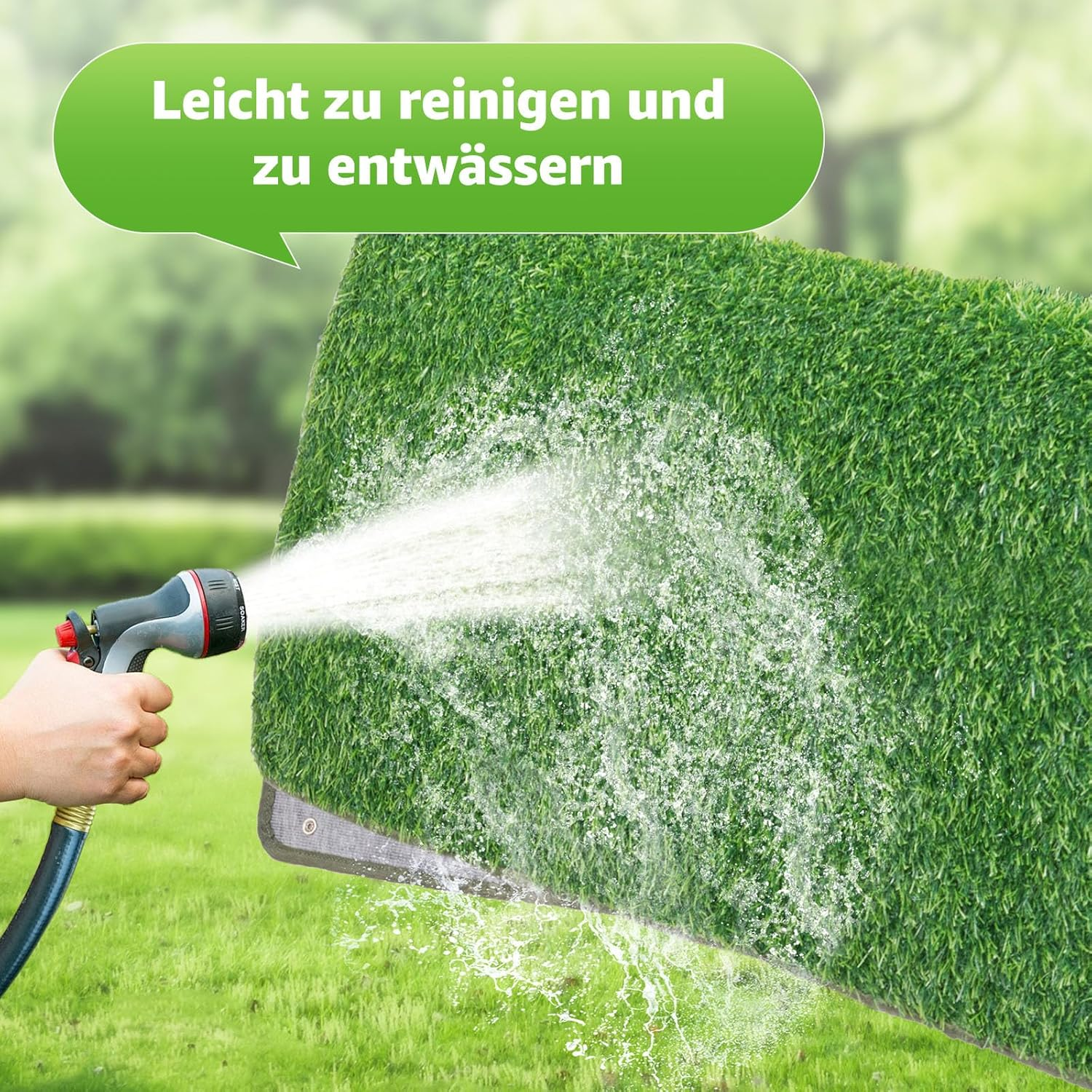 Reusable Dog Toilet, High Permeability Dog Toilet Artificial Grass with Washable Puppy Mat, Puppy Toilet for Home, Apartment image number 6