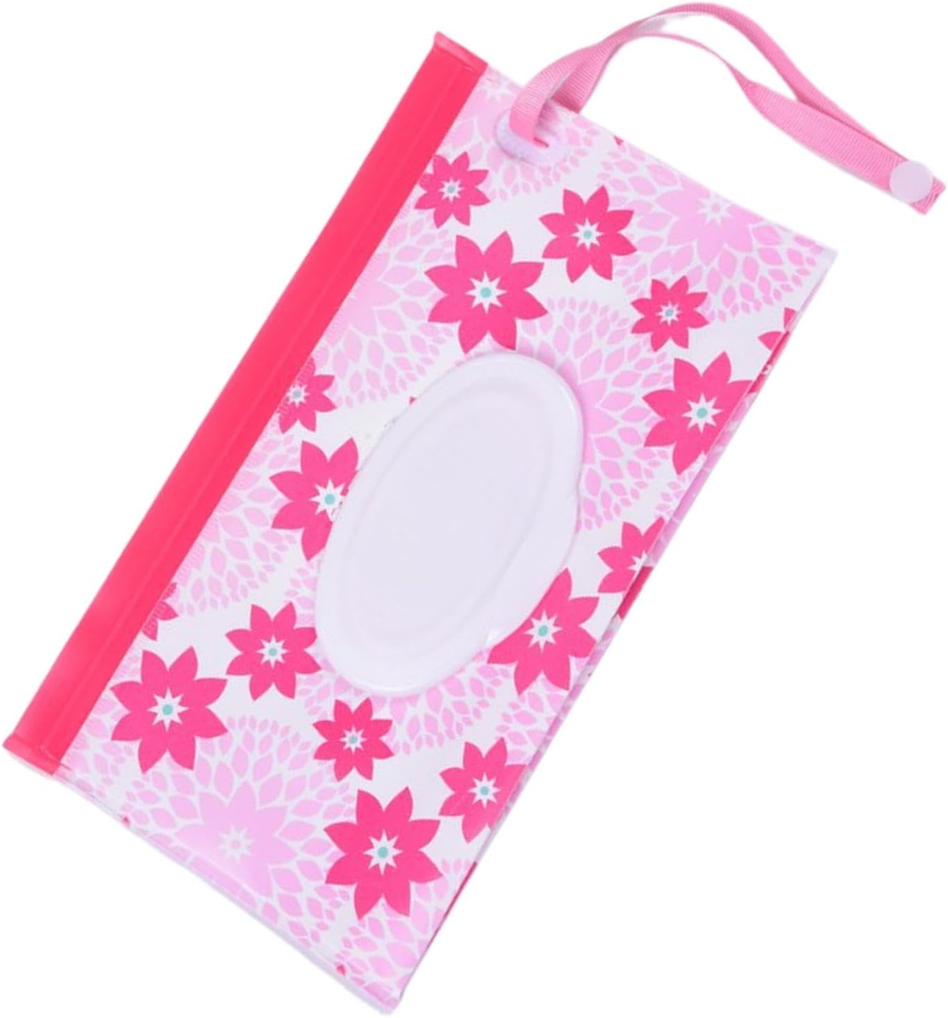 Wipes Container Travel | Water Resistant Wet Wipes Bag,Reusable Wipes Pouch Wipe Holder with Wrist Strap for Stroller Vehicle Shopping