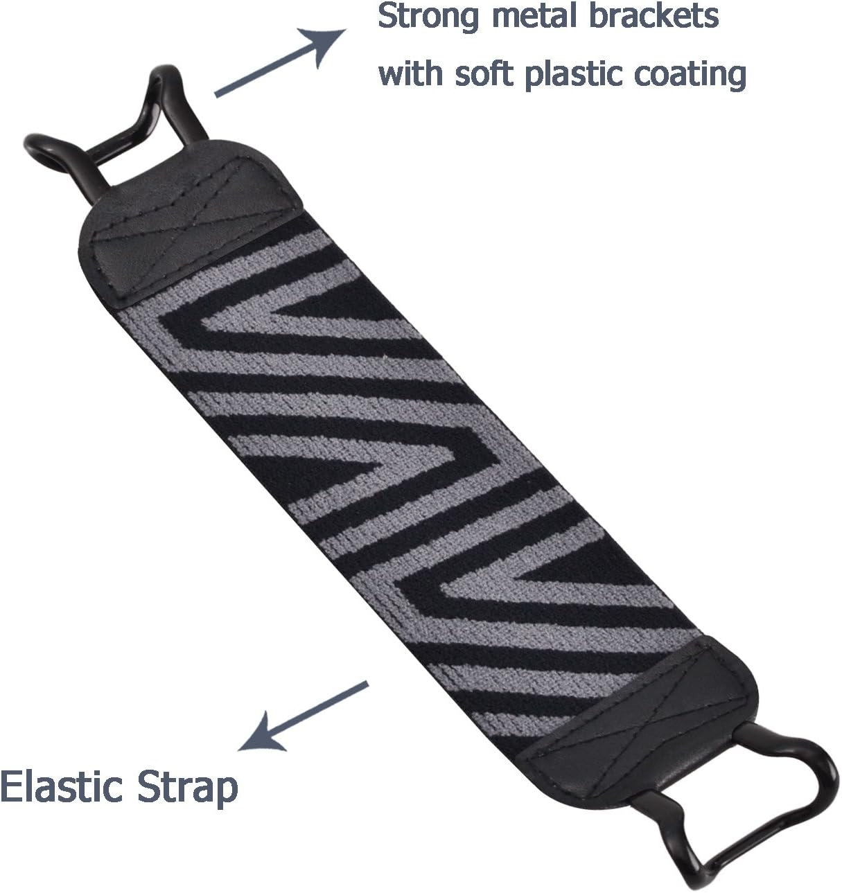 TFY Security Hand-Strap for Tablets Ipad & E-Readers - Apple Ipad Ipad 4 Ipad Air (Ipad Air 2) Ipad Mini - Ipad Pro 9.7 - Samsung Galaxy Tab & Note - Google Nexus and More - Black/Gray