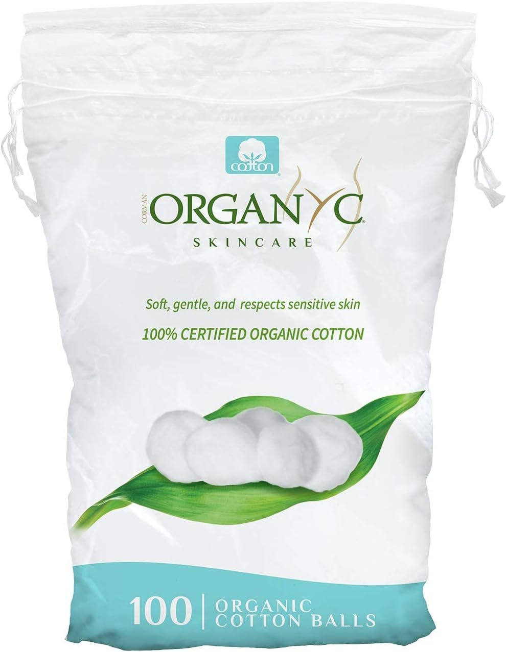 Organyc Beauty Cotton Balls, White, 100 Count image number 4