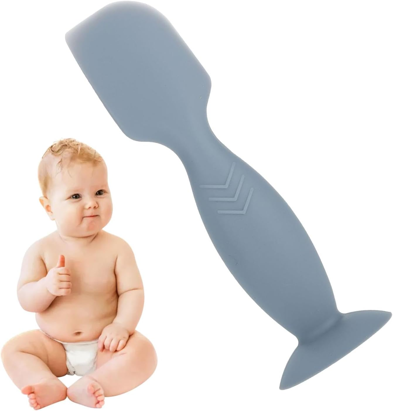 Baby Lotion Spatula- Diaper Cream Spatula, Skincare Spatula | Soft Silicone Diaper Spatul, Smooth Diaper Cream Spatula with Suction Cup Base, Reusable Skincare Applicator,3X2 Inches