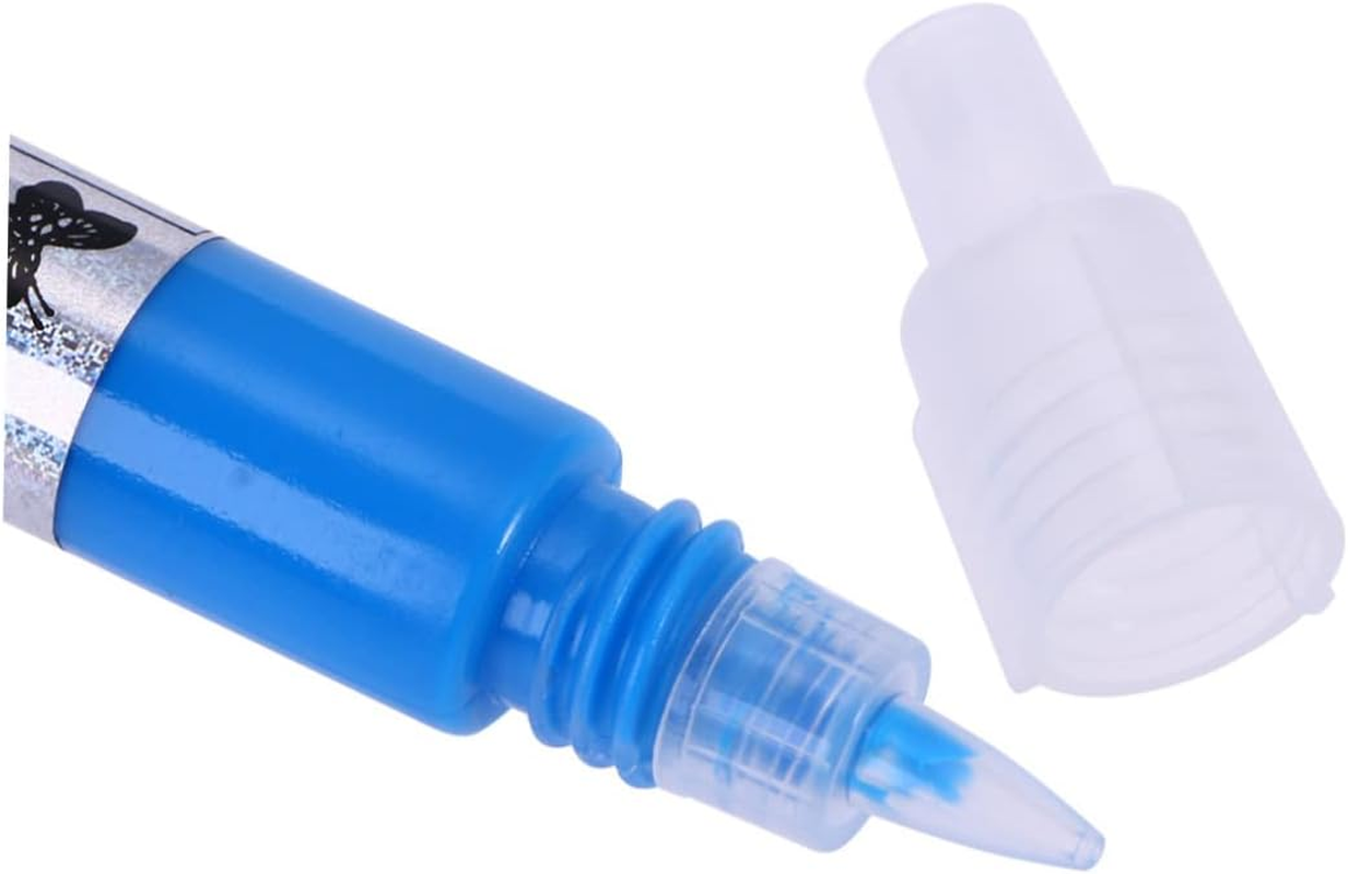 EXQUIMEUBLE 12 Colors Acrylic Nail Art Pen Set 3D Nail Painting Pens for Salon and Home Use image number 6