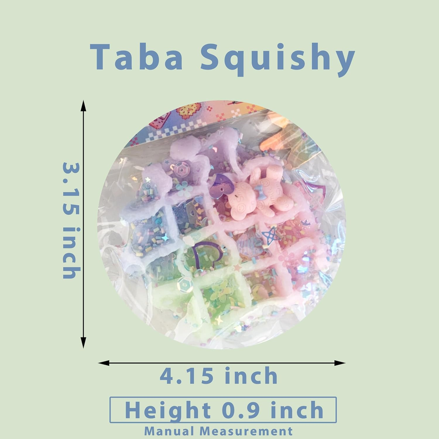 1 Pcs Taba Squishy Kawaii Squishy Fidget Toy Kit, Cute Squishy'S Sensory Toys, Pinch Family Squishy Toys, Stress Relief for Party Favors, Mochi Squishy Kit for Adults (Colorful) image number 2