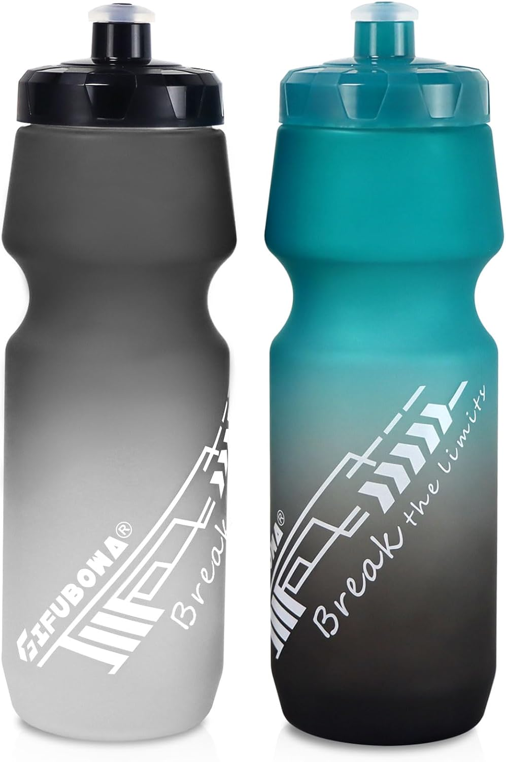 Bike Water Bottles 24Oz Lightweight Mountain Cycling Squeeze Sports Drink Cup 2 Pack
