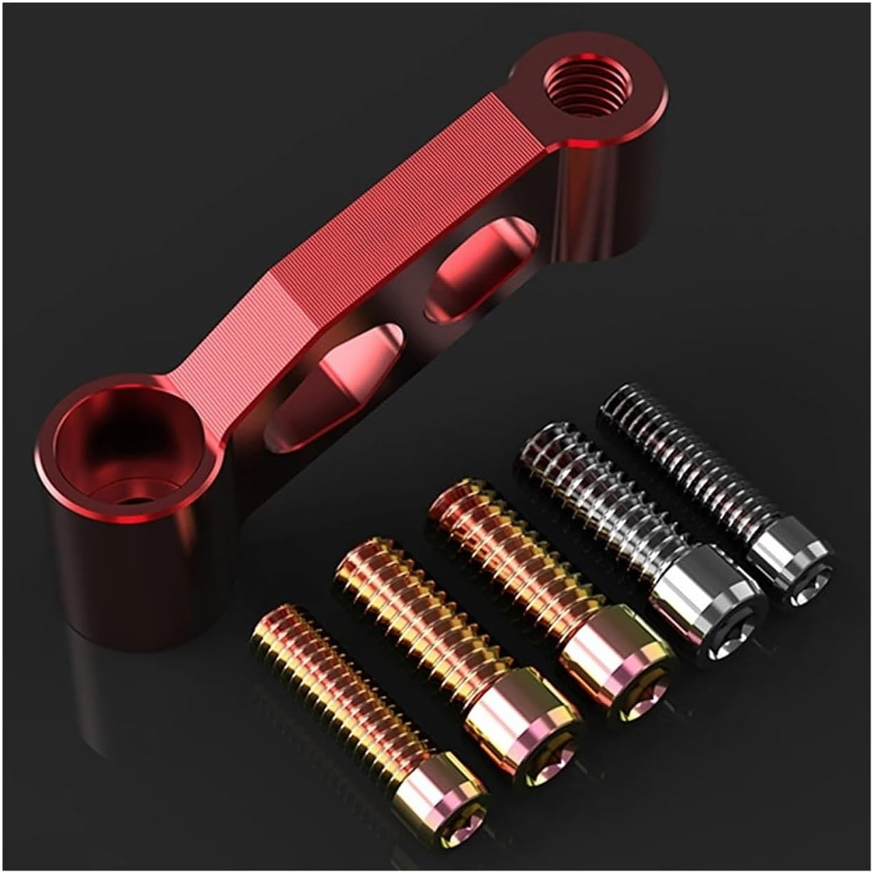 Rearview Mirror Mounting Bracket Universal Parts 8MM 10MM Motorcycle Rearview Mirror Extension Adapter Extension Adapter(02 Silver) image number 5