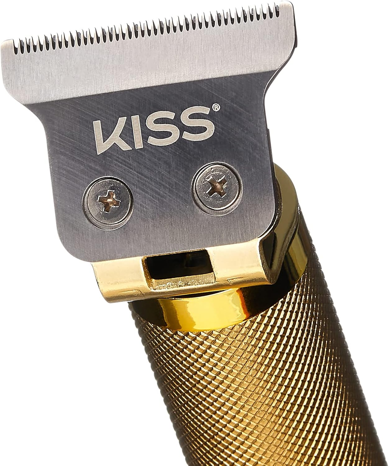 KISS Precision Blade Cordless Trimmer with Stainless Steel T-Blade, Powerful High-Torque, High-Speed Motor, 3 Blade Guard Attachments & Blade Cover, USB Cable & Long-Lasting Lithium Ion Battery image number 1