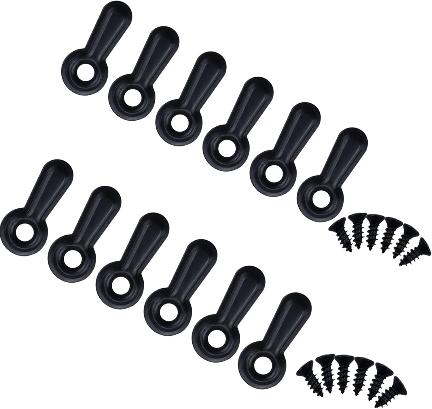 Picture Frame Turn Button Fasteners Set - 100 Pieces Picture Frame Hardware Backing Clips Photo Frame Hardware Clips with 100 Pieces Screws for Craft, Hanging Pictures, Photos image number 4