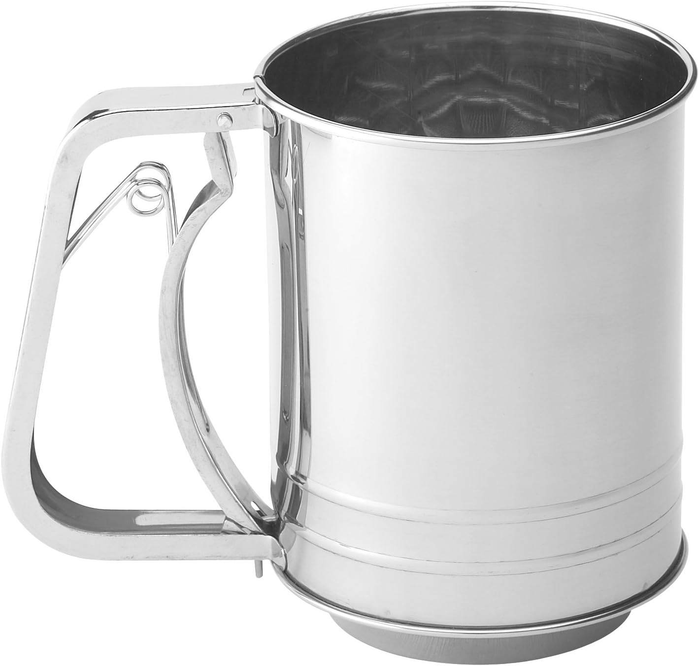 Mrs. Anderson&rsquo;S Baking Hand Crank Flour Icing Sugar Sifter, Stainless Steel, 1-Cup,Silver image number 3