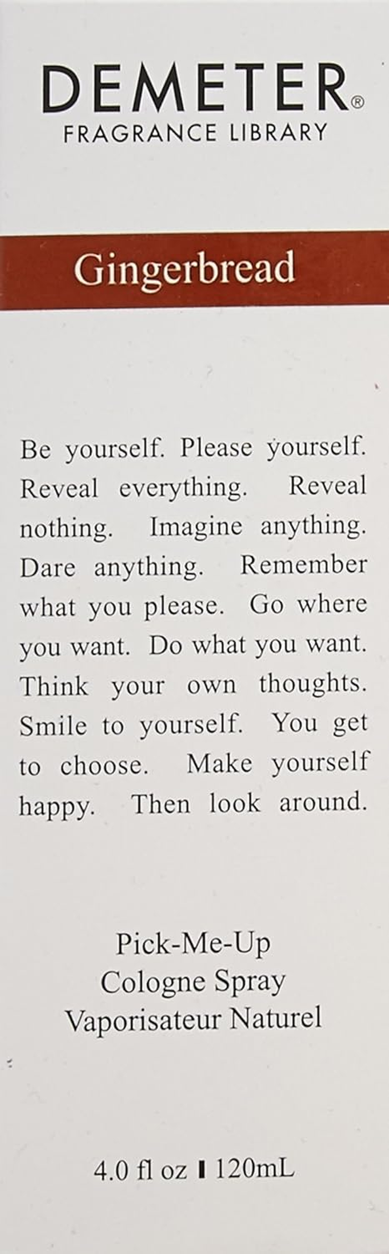 Demeter Demeter Gingerbread for Women 4 Oz Cologne Spray, 120 Ml image number 1