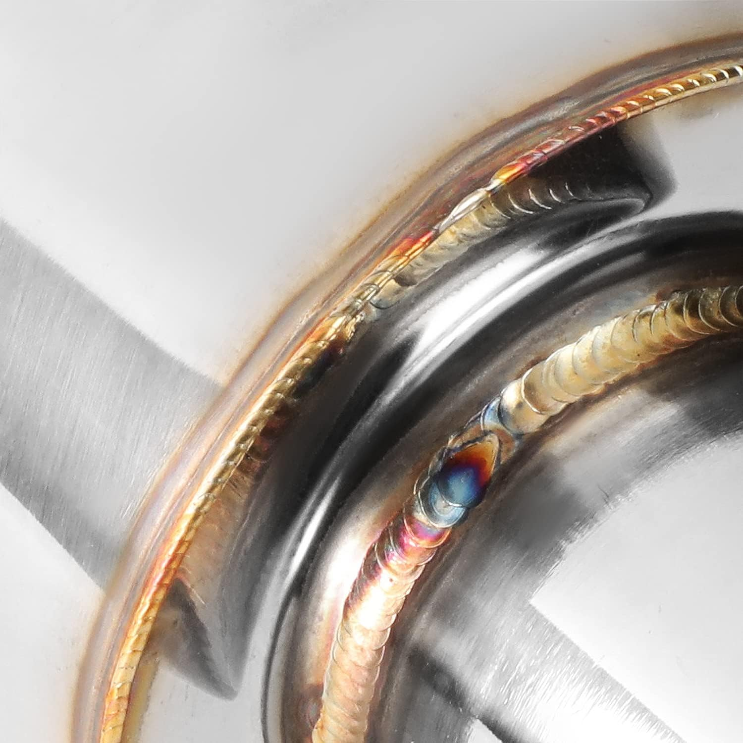 DNA MOTORING EXA-MF-001-T1 4" OD Stainless Steel Straight through Exhaust Muffler Universal,3" Outlet, 2" Inlet,Diagonal Cut image number 6