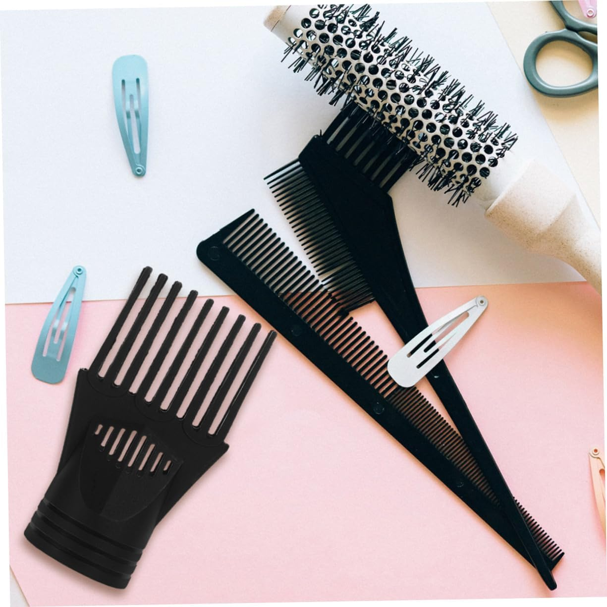 HAMPPLIES 10Pcs Hair Dryer Nozzle Attachment Reusable Plastic Hair Styling Comb Replacement for Blow Dryers Suitable for Home and Salon Use image number 5