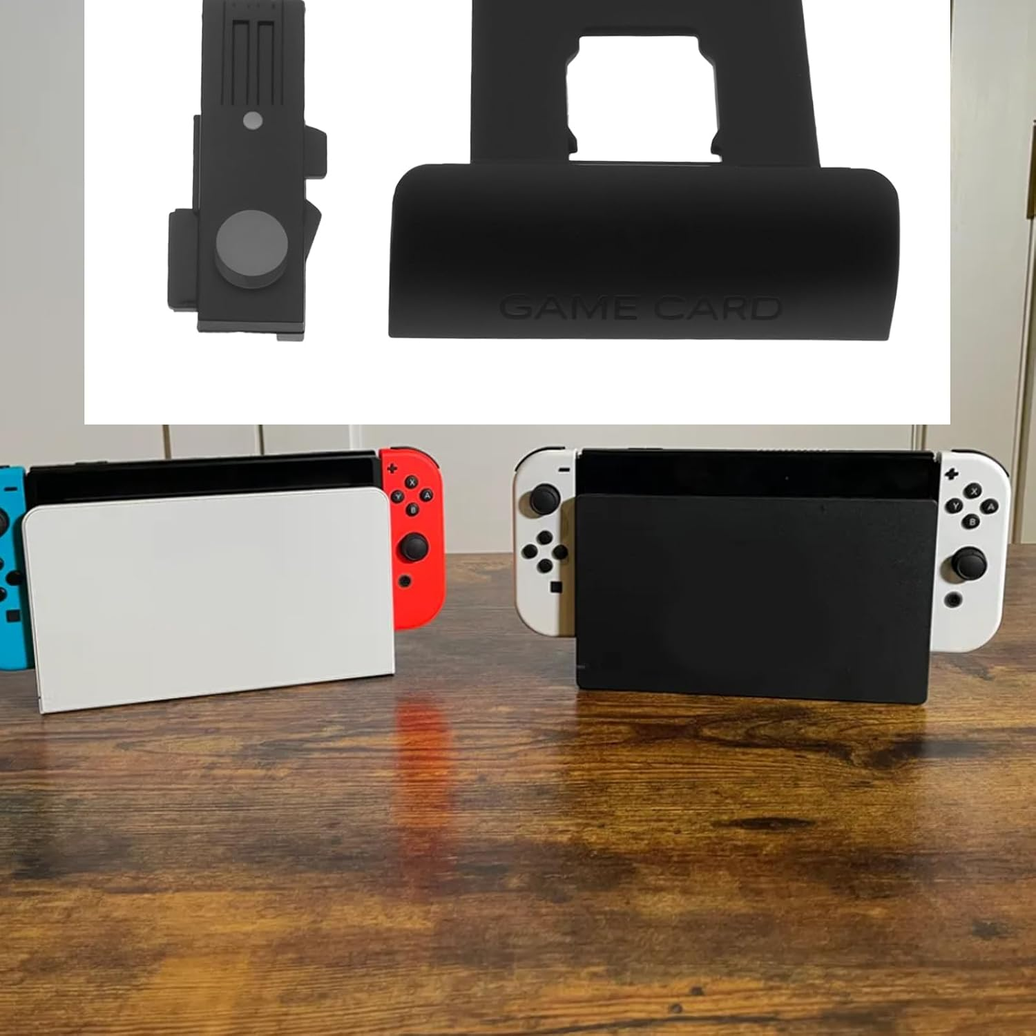 YINETTECH Game Console Power Volume Button Card Slot Cover Compatible with Nintendo Switch OLED, Black image number 6